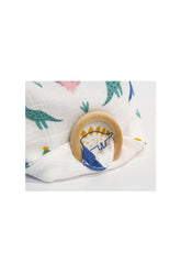 Babyjem Ahşap Di̇şli̇kli̇ Müslin Önlük Dino